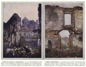 Ferme du Château à Montceaux, Ruines de Montceaux