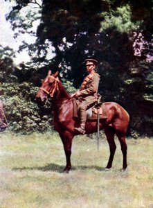 Cavalier de la cavalerie britannique pendant la bataille de la Marne à l