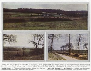 Panorama des hauteurs de Saint-Prix, Montgivroux, route de Mondement à Montgivroux - Jules Gervais Courtellemont