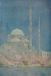 La Mosquée de Yeni-Valide-Jamissi, Constantinople, 1913 - Jules Guerin
