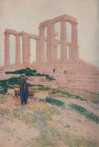 Le temple de Poséidon et Athéna à Sunium, 1913 - Jules Guerin