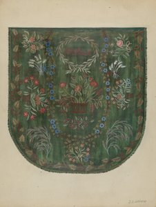 Couverture brodée, vers 1936 - Jules Lefevere