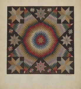 Tapis crocheté, vers 1936