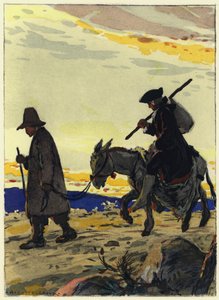 Illustration pour les mémoires de Casanova (lithographie couleur) - Jules Marie Auguste Leroux