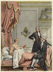 Illustration pour les mémoires de Casanova (lithographie couleur) - Jules Marie Auguste Leroux