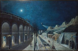 Le viaduc de Point-du-Jour et le bastion 35, mars 1870 - Jules Mary