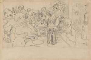 Scène de café - Jules Pascin