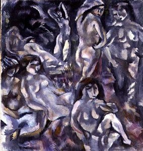 Huit femmes nues
