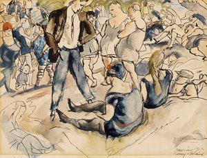 Figures sur la plage, Coney Island, 1917