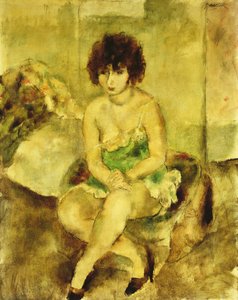 Portrait de Lucy Krohg, c.1925 - Jules Pascin