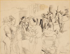 Scène de Rue, New York - Jules Pascin