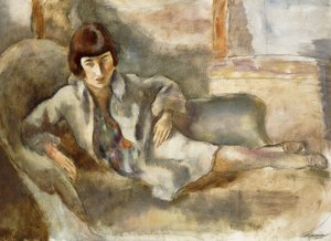 La Dame au Canapé, vers 1927 - Jules Pascin