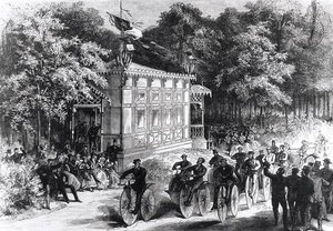 Course de vélocipèdes au Pré Catelan, c.1860-70 - Jules Pelcoq