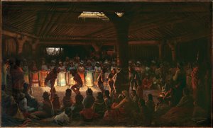 Danse dans une maison ronde souterraine à Clear Lake, Californie - Jules Taverniers