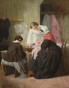 Dames cousant