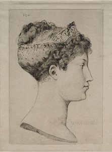Marie Louise de profil - Jules de Goncourt