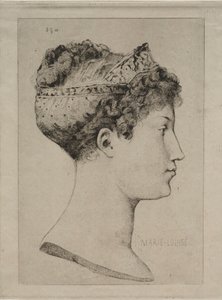 Marie Louise de profil - Jules de Goncourt