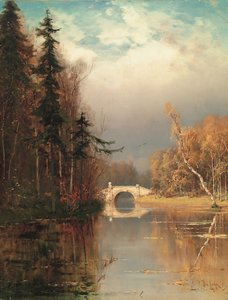 Parc en automne, 1893 - Juli Julievich Klever