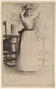 Portrait de Mlle Hoe - Julian Alden Weir