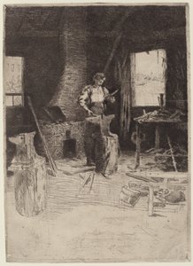 La forge du forgeron - Julian Alden Weir