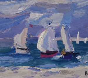 Dériveurs en course dans le port de Poole - Julian Bailey