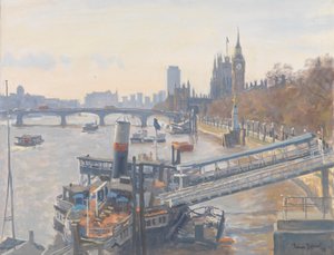 Westminster depuis Hungerford Bridge, 2010