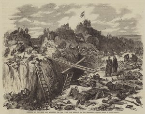 Enlèvement des morts et des blessés le jour après l