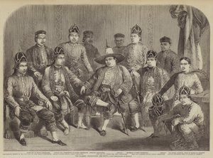 Les ambassadeurs siamois et leur suite