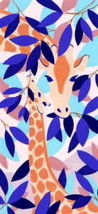 Une maman girafe et son petit