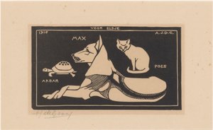 Akbar, Max, Chat - Julie de Graag (signed by artist)