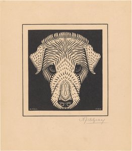 Tête de chien - Julie de Graag (signed by artist)