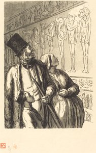 Exposition universelle : Section égyptienne - Julien Antoine Peulot after Honoré Daumier