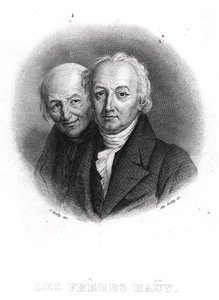 Les frères Hauy: René-Just (1743-1822) et Valentin Hauy (1745-1822) gravé par Alphonse Boilly (1801-67)