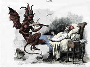 Le rêve du compositeur Giuseppe Tartini (1692-1770) : dans sa «Sonate des trilles du Diable» (Sonate pour violon en sol mineur), le compositeur rêve qu