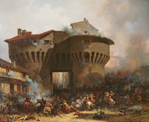 Combat à la Porte Pannessac en 1562, c.1833 - Julien Michel Gue