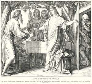 Un fils est promis à Abraham - Julius (after) Schnorr von Carolsfeld