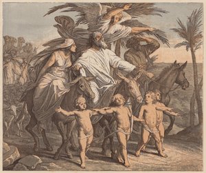 Abraham contemplant la Terre Promise, Genèse, XII, 7