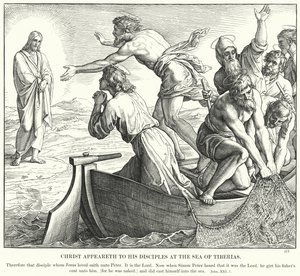 Christ apparaît à ses disciples à la mer de Tibériade - Julius (after) Schnorr von Carolsfeld
