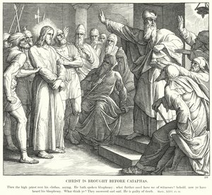 Le Christ est amené devant Caïphe - Julius (after) Schnorr von Carolsfeld