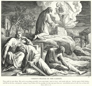 La prière du Christ dans le jardin (gravure)