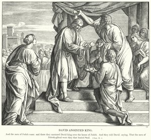 David oint roi (gravure) - Julius (after) Schnorr von Carolsfeld