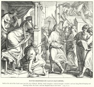 David méprisé par la fille de Saül