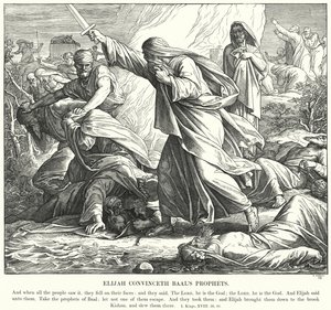 Élie convainc les prophètes de Baal - Julius (after) Schnorr von Carolsfeld