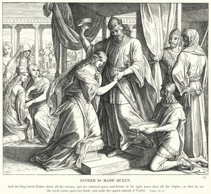 Esther est faite reine - Julius (after) Schnorr von Carolsfeld