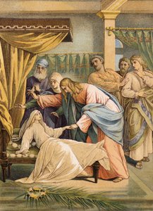 Jésus et la fille de Jaïre - Julius (after) Schnorr von Carolsfeld