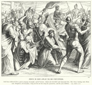 Jésus est conduit pour être crucifié - Julius (after) Schnorr von Carolsfeld