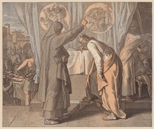 Nathan et David, 2 Samuel, XII, 7 - Julius (after) Schnorr von Carolsfeld