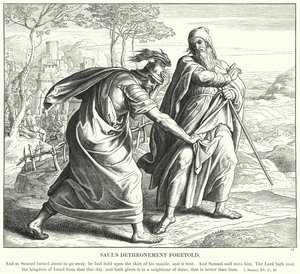 La destitution de Saül annoncée - Julius (after) Schnorr von Carolsfeld