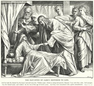 La Fille de Jaïrus ressuscitée - Julius (after) Schnorr von Carolsfeld