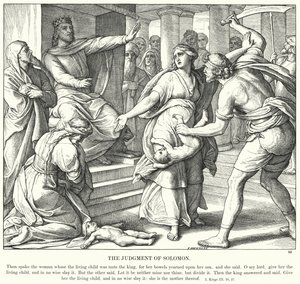 Le jugement de Salomon - Julius (after) Schnorr von Carolsfeld